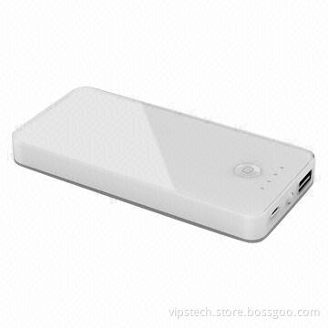 6,000mAh Mobile Phone Power Station for iPhone/iPad, Mobile and Tablet, Transparent Series